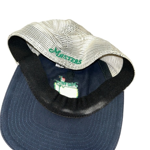 MASTERS NAVY MESH HAT AUGUSTA NATIONAL GOLF CLUB FITTED CAP M/L - Picture 2 of 4